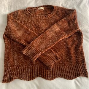Altar’d State Chenille Sweater in Copper